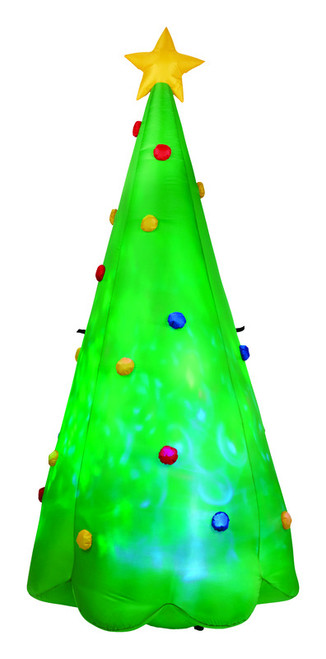 Gemmy Airblown Airblown Christmas Tree Christmas Decoration Green Polyester 1 pk - Case Of: 1; Each Pack Qty: 1
