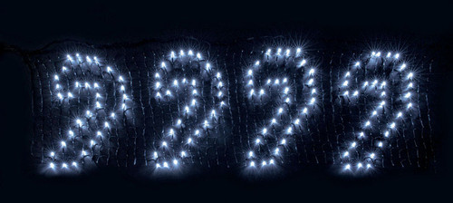 Mr. Christmas LED Programmable Banner Christmas Decoration White Metal 1 each - Case Of: 1; Each Pack Qty: 1