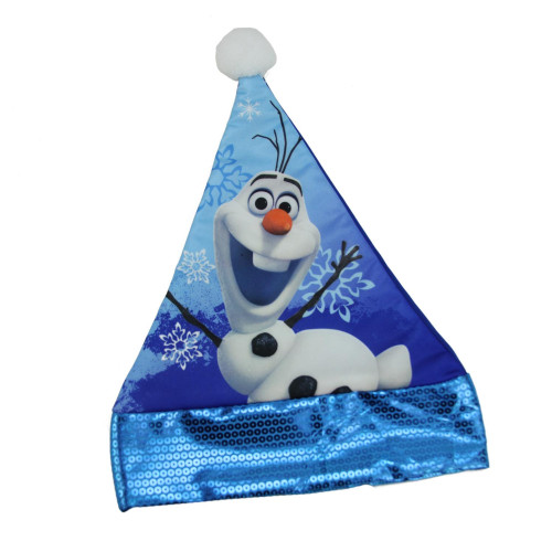 15" White and Blue Olaf the Snowman Unisex Child Christmas Santa Claus Hat Costume Accessory - Medium