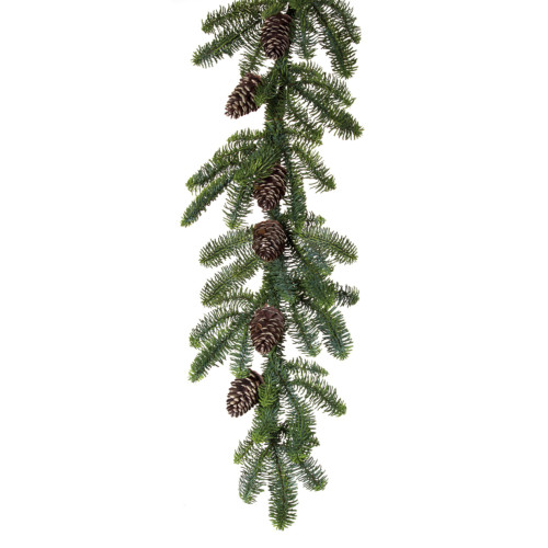Set of 2 Brown and Green Pine Artificial Christmas Garland, 60"