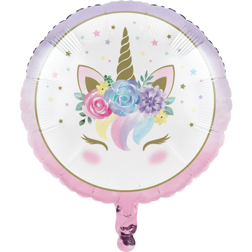 Pack of 10 Pink and Purple Unicorn Baby Shower Party Balloons