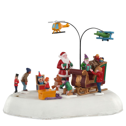 Lemax Jolly Toys Santa & Children Village Accessory Multicolored Resin 1 pc. - Case Of: 1;