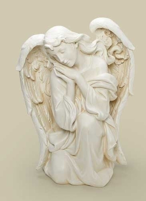 22.5" Joseph's Studio Religious Kneeling Angel Outdoor Christmas Nativity Statue