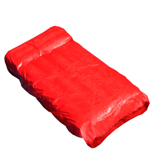 72-Inch Red Inflatable SunSoft Swimming Pool Mattress Lounger Float