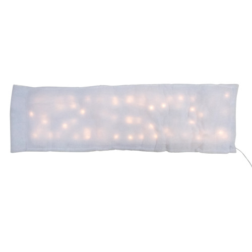 60-Inch LED Lighted Christmas Snow Blanket - Warm White Lights