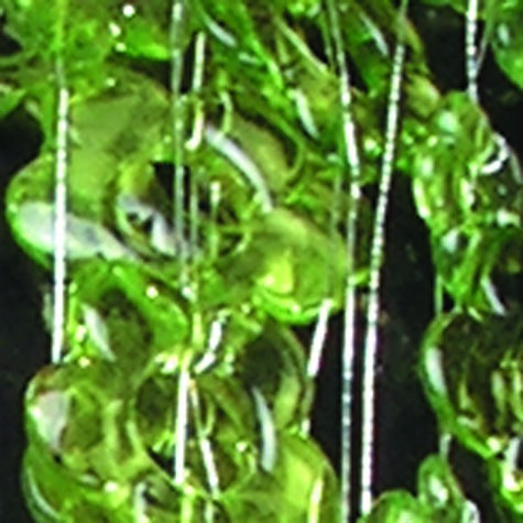 Forest Green Decorative Strand of Flowers on Wire 1.25" x  22 Yards