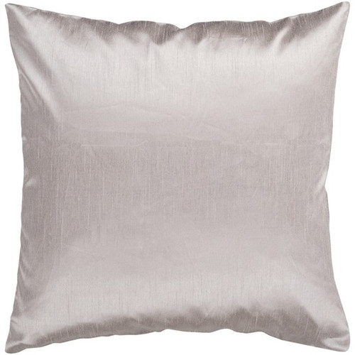 18" Solid Gray Sleek Square Throw Pillow