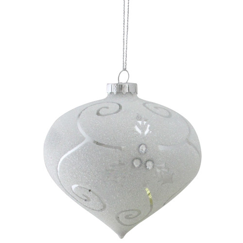 2' x 12" Pre-Lit Slim White Tinsel Artificial Christmas Tree - Multi Lights