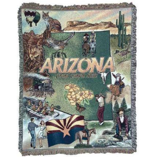 State of Arizona Rectangular Tapestry Throw Blanket 50" x 60"