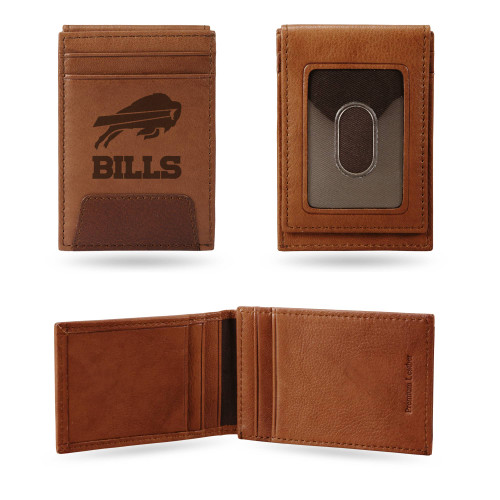 4" Brown NFL Buffalo Bills Front Pocket Wallet