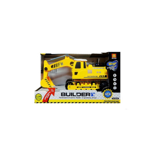 13.25" Friction 1:14 Scale Toy Excavator Truck with Sound and Light