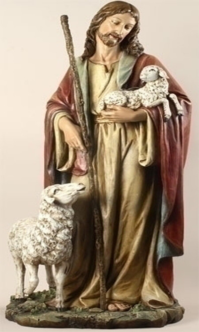 18" x 15" Joseph's Studio Good Shepherd Religious Statue