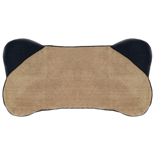 Brown and Black Rectangular Pet Towel with Pockets 16" x 30"