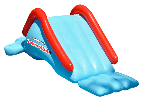 Inflatable Blue Super Swimming Pool Slide , 17-Inch