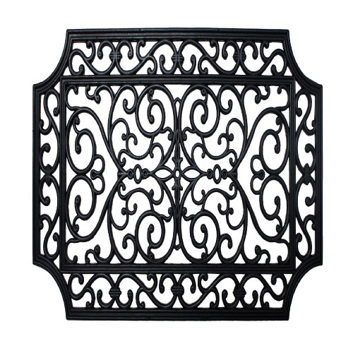 18" x 30" Black Wrought Design Doormat