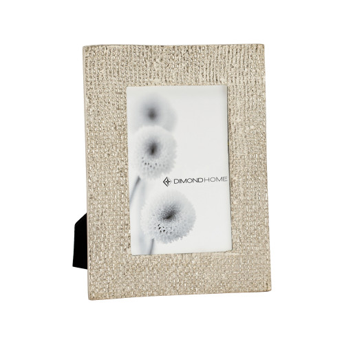 8.6" Silver Small and Ripple Texture Fizz Photo Frame