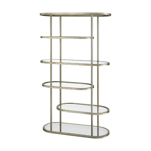 71" Gold Leaf Stacked Bookcase - 33663912