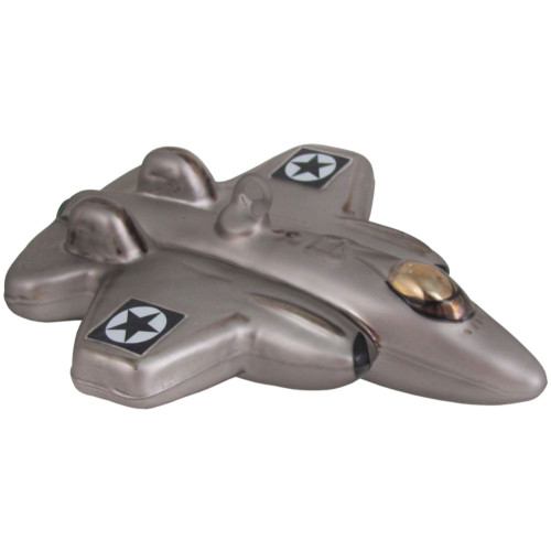 5" Gray and Black Fighter Jet Figurine Christmas Ornament