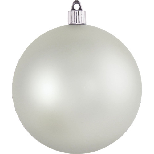 4ct Dove Gray Shatterproof Shiny Finish Christmas Ball Ornaments 4.75" (120mm)