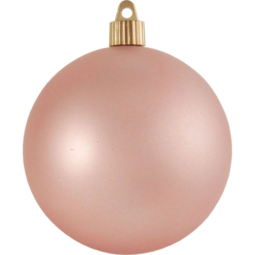 4ct Piglet Pink Shatterproof Matte Finish Christmas Ball Ornaments 4" (100mm)