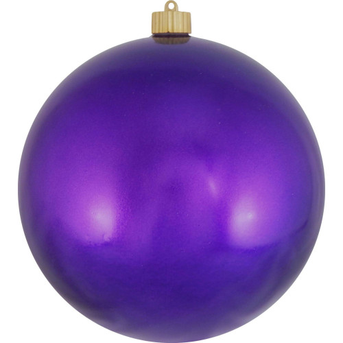 Shiny Vivacious Purple Shatterproof Christmas Ball Ornament 8" (200mm)