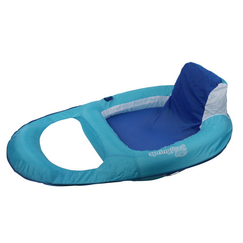 56" Light Blue Swimming Pool Inflatable Spring Float Recliner - 33400676