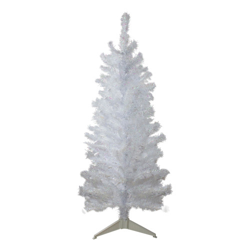 4' White Iridescent Pine Artificial Christmas Tree - Unlit