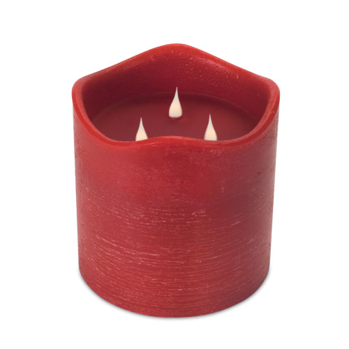 Set of 2 Red LED Wax Candle 11.50"