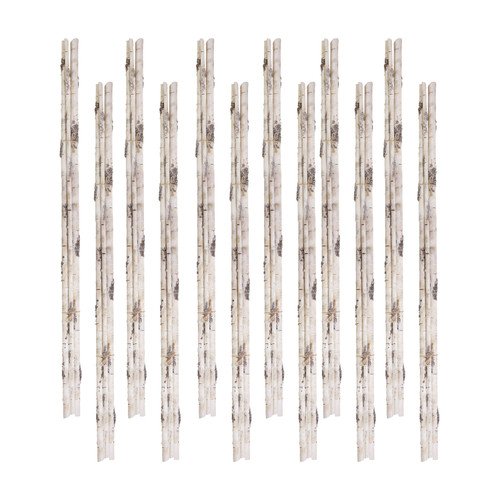 Pack of 12 White PVC Birch Branch Bundle 34"