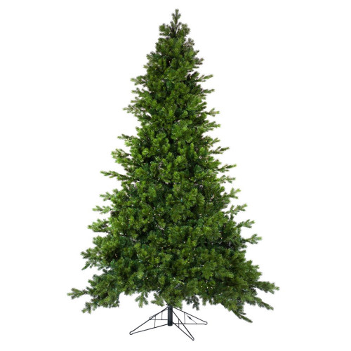 9' Natural Green Pre-Lit Artificial Christmas Tree with 900 Lights UL - 32793642