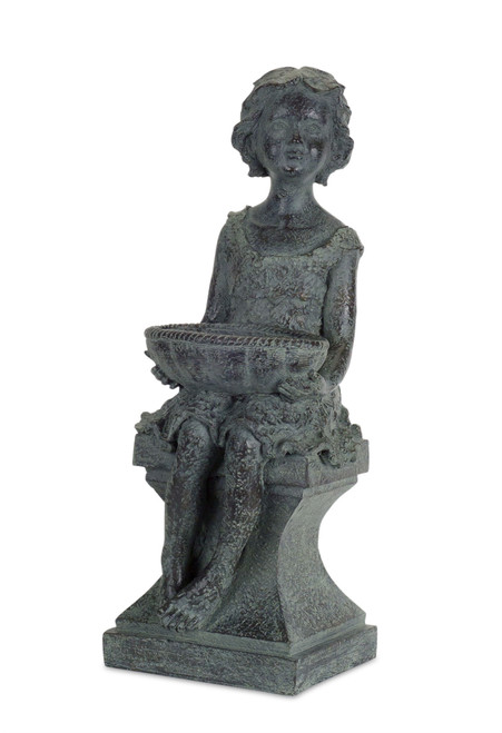 23.5” Young Girl Garden Statue