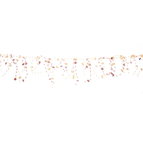 Club Pack of 12 Amber Bead Garland 60"