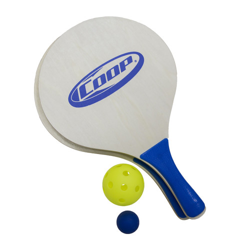 15.5” Gray and Yellow Paddle Pickle Ball Classic Outdoor Yard Game - 32556340