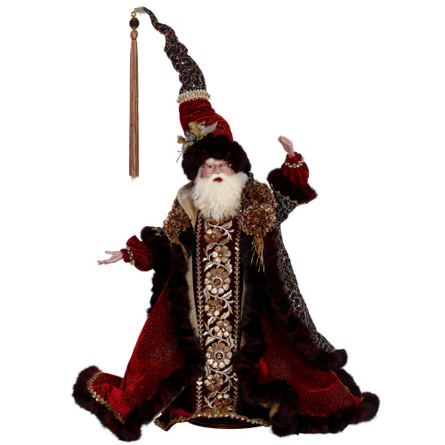 25" Red and Gold Mark Roberts Razzle Dazzle Santa Christmas Figurine