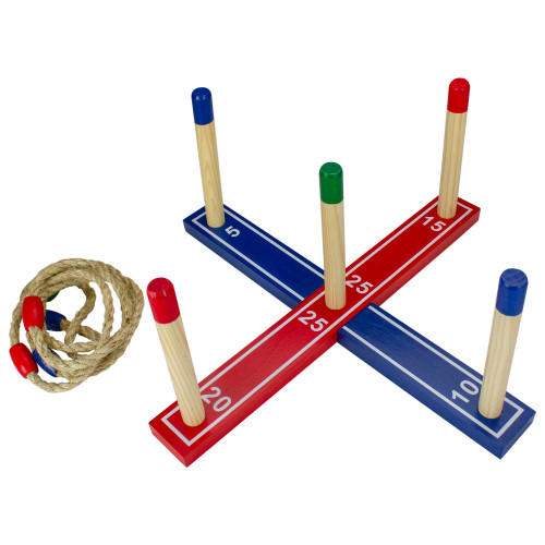 16.5" Red and Blue Classic Ring Toss Game - 34283553