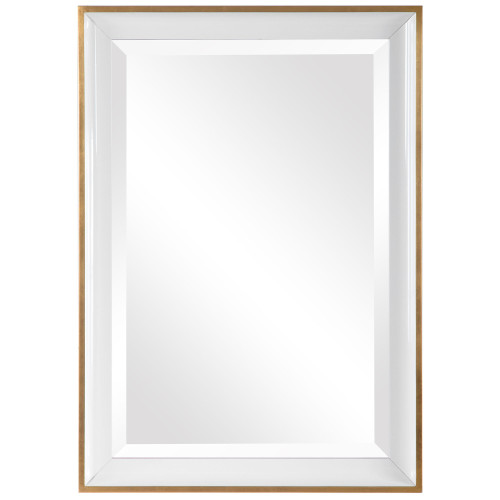 34'' White Contemporary Elegant Rectangular Mirror