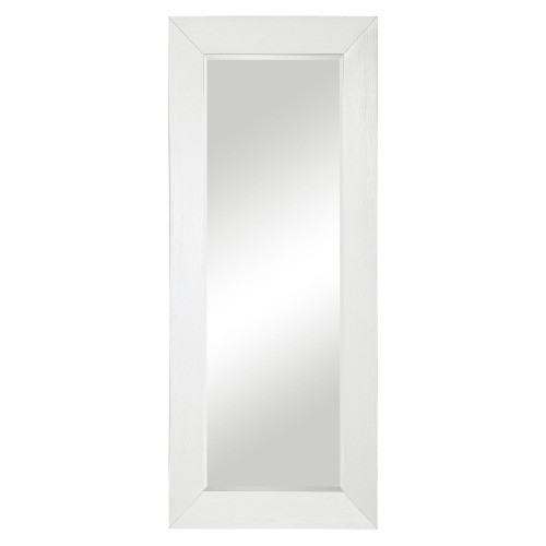 81" Uttermost Tybee White Oak Leaner Glass Mirror