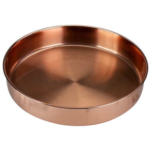11.5" Copper Round Organization Tray