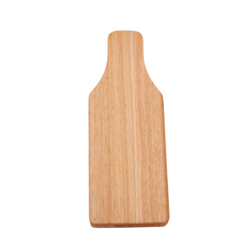 13" Bottle Shaped Wooden Cheese Board With 3 Cheese Tools