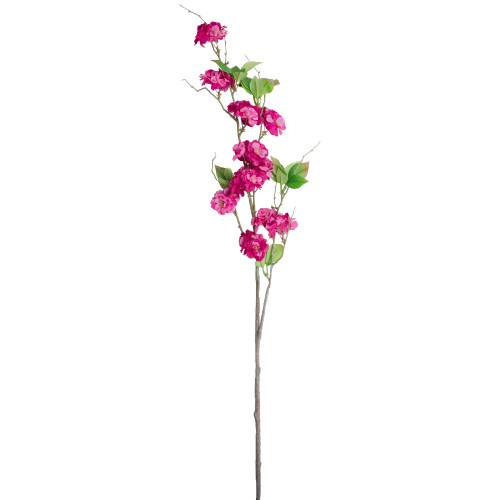 52" Dark Pink Cherry Blossom Artificial Floral Spring Spray