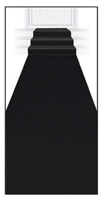 Pack of 6 Black Carpet Party Aisle Runners Party Decorations 2' x 15'