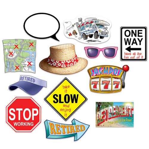 144ct Retirement Photo Fun Hilarious Signs 9.25”