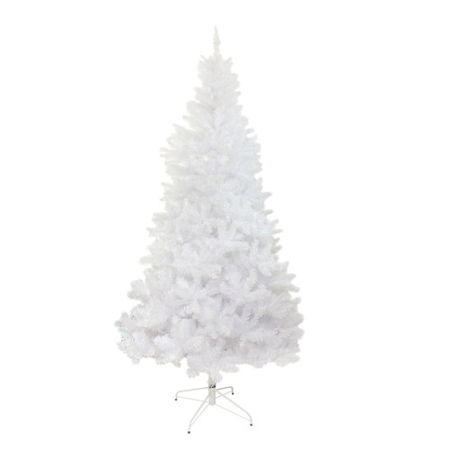 7.5' White Glimmer Iridescent Spruce Full Artificial Christmas Tree - Unlit