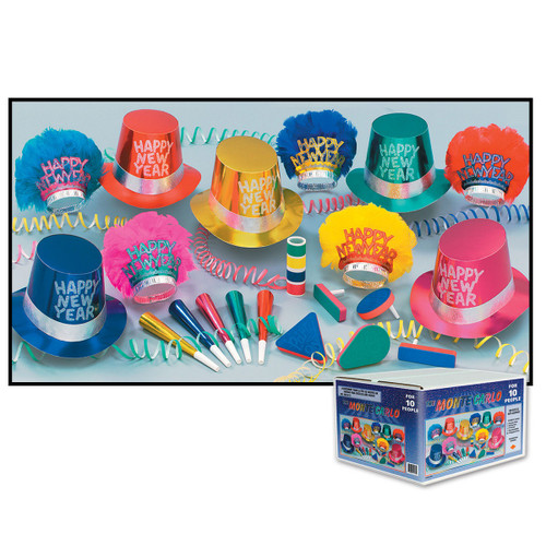 The Monte Carlo Party Kit For 10 People For New Year's Eve