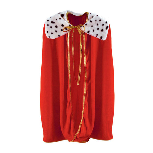 Royal Red Unisex Child King or Queen Robe Mardi Gras Costume Accessory 33"