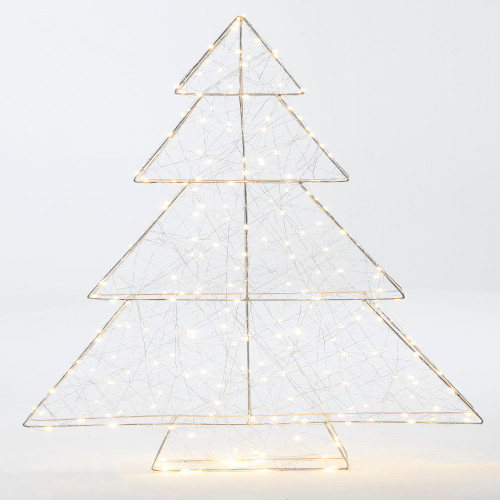 3.3' Pre-Lit Large 3D Artificial Christmas Tree - Warm White LED Lights