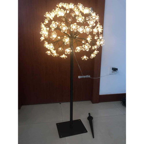 43.3" Brown and Clear Daffodil Burst Light with Led