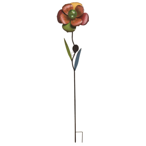 54" Brown and Green Easter Solar Bright Flower Yard Stake