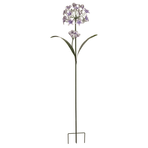 61.25" Blue and White Floral Blossom Easter Outdoor Yard Stake