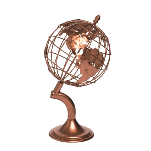 15" Bronze Contemporary Wire Globe Easter Desktop Decor
